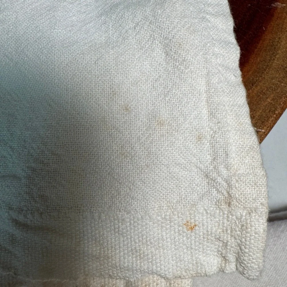 Vintage 100% Egyptian Cotton Embroidered Cloth Set Teddy Bear Butterfly 34x30